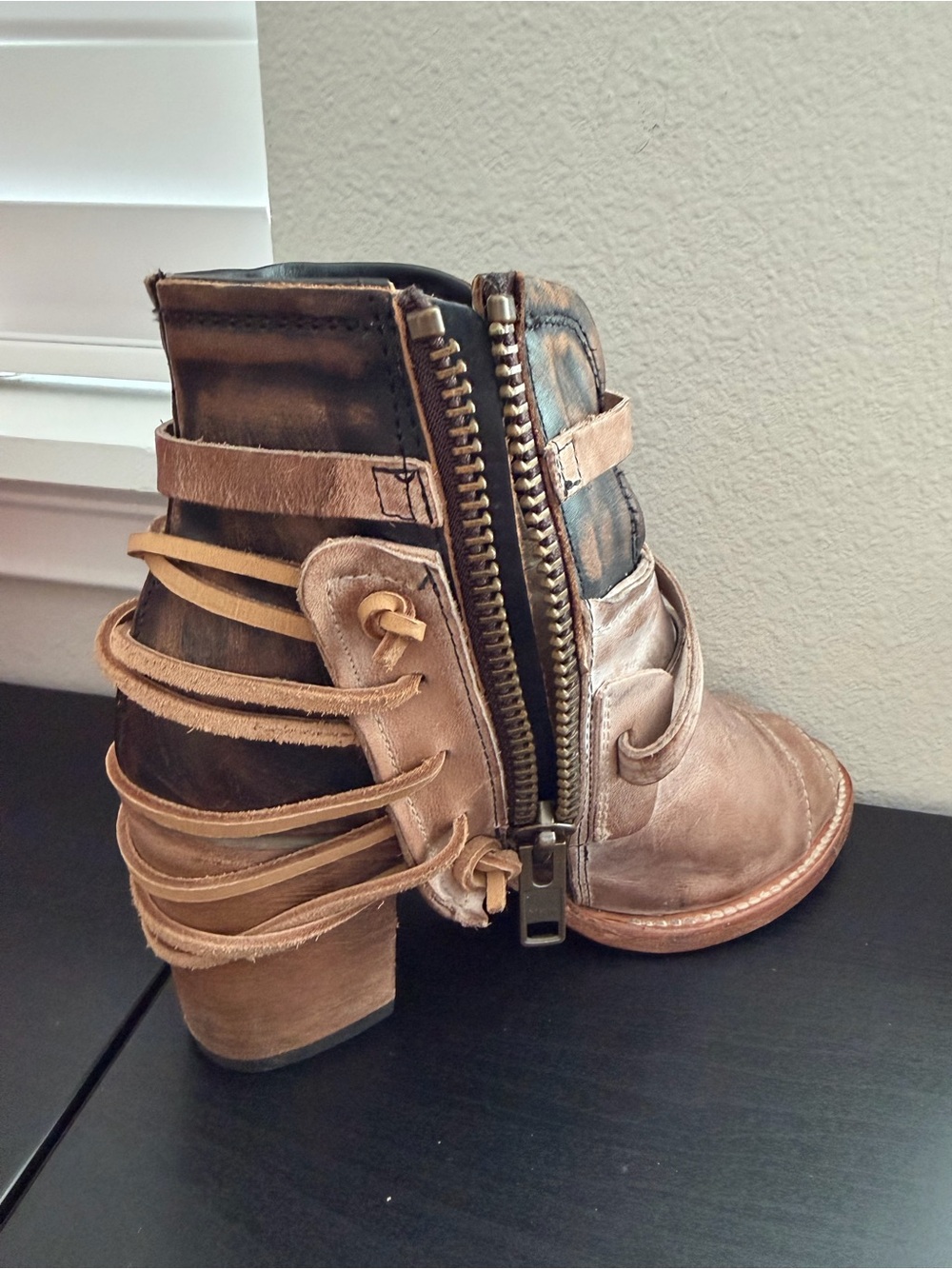 FREEBIRD by STEVEN - CARTERR heeled ankle shoes size 8 - Picture 8 of 9